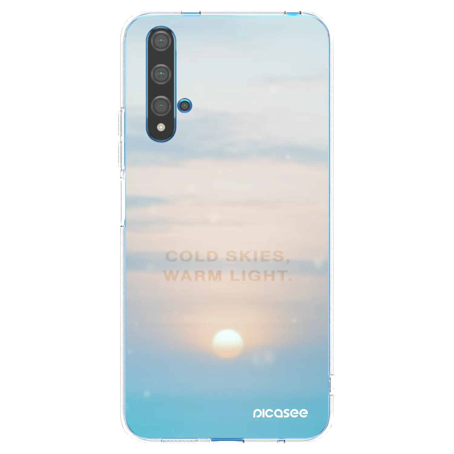 Picasee Huawei Nova 5T Hülle - Transparentes Silikon - COLD SKIES