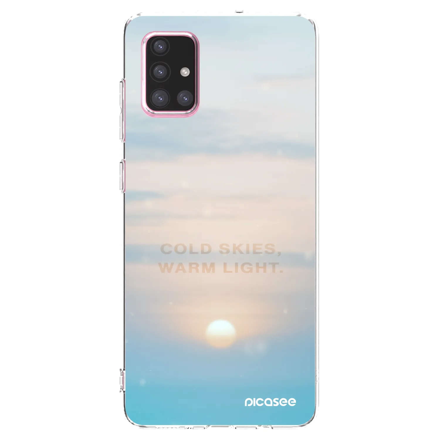 Picasee Samsung Galaxy A71 A715F Hülle - Transparentes Silikon - COLD SKIES