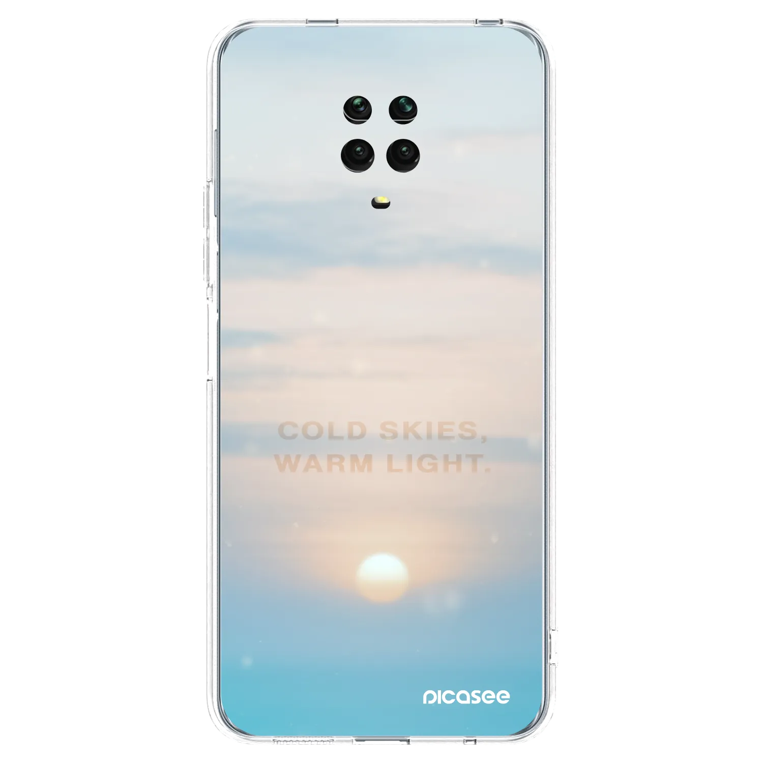 Picasee Xiaomi Redmi Note 9 Pro Hülle - Transparentes Silikon - COLD SKIES