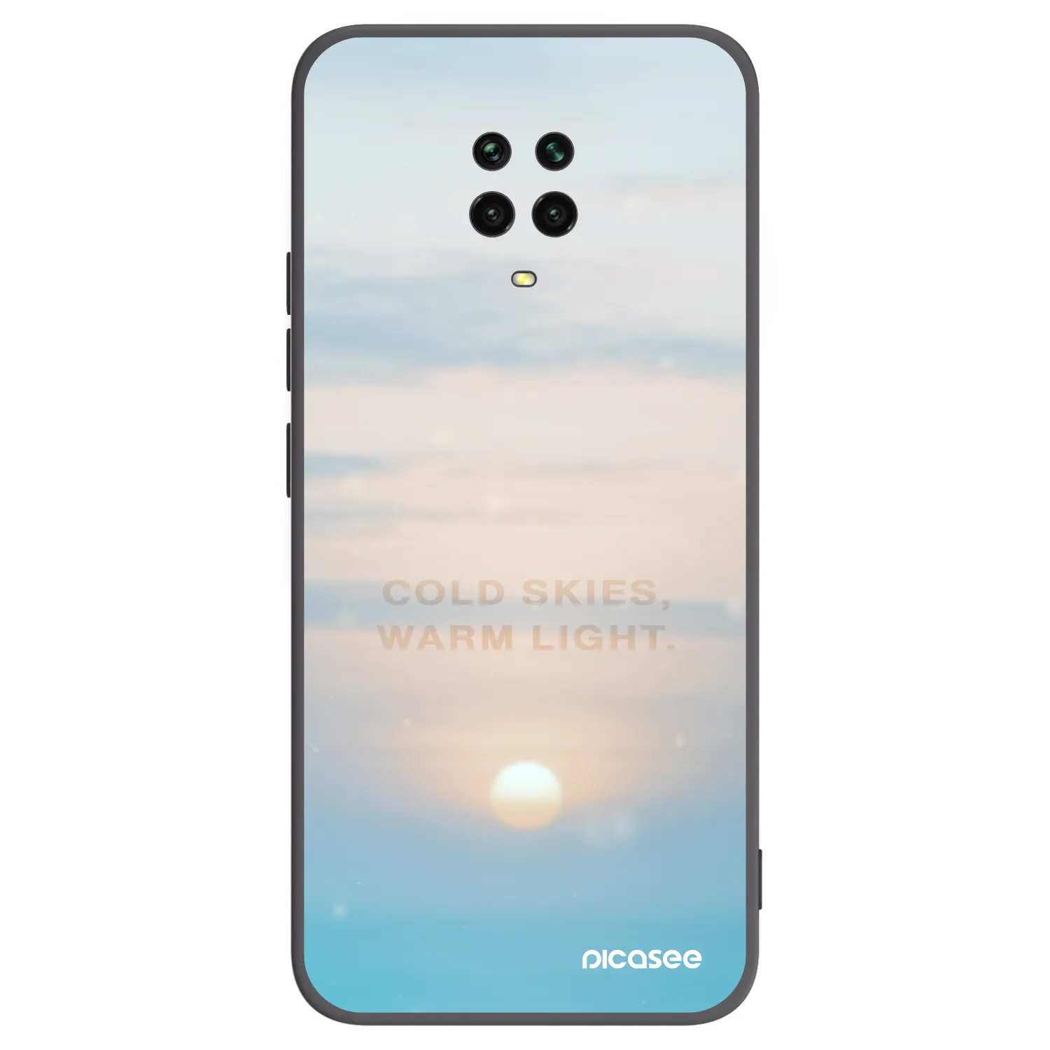 Picasee Xiaomi Redmi Note 9 Pro Hülle - Schwarzes Silikon - COLD SKIES