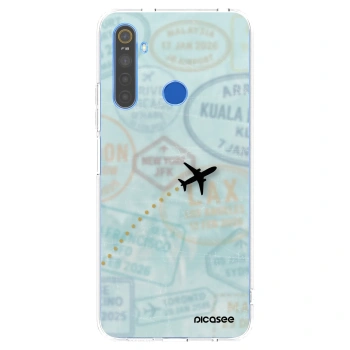 Picasee Realme 5 Hülle - Transparentes Silikon - FLIGHT PATH
