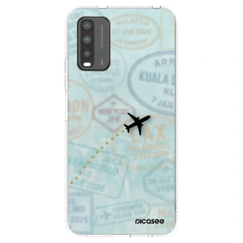 Picasee Xiaomi Redmi 9T Hülle - Transparentes Silikon - FLIGHT PATH