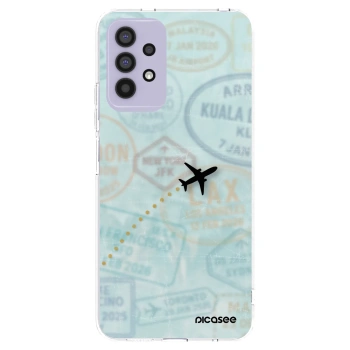 Picasee Samsung Galaxy A32 4G SM-A325F Hülle - Transparentes Silikon - FLIGHT PATH