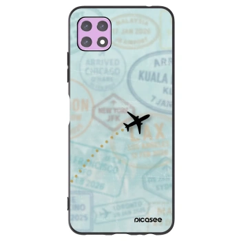 Picasee Samsung Galaxy A22 A226B 5G Hülle - Schwarzes Silikon - FLIGHT PATH