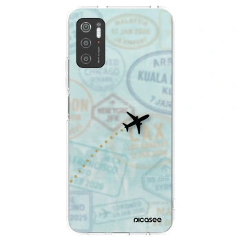 Picasee Xiaomi Poco M3 Pro 5G Hülle - Transparentes Silikon - FLIGHT PATH