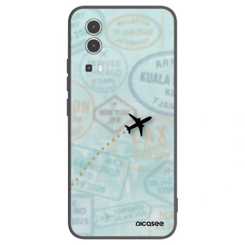 Picasee Vivo Y72 5G Hülle - Schwarzes Silikon - FLIGHT PATH