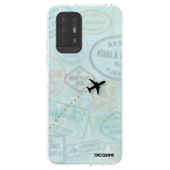 Picasee OPPO A94 5G Hülle - Transparentes Silikon - FLIGHT PATH