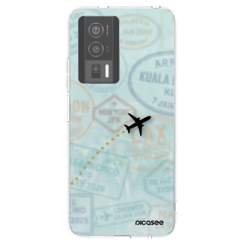 Picasee Xiaomi Poco F5 Pro 5G Hülle - Transparentes Silikon - FLIGHT PATH