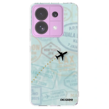 Picasee Xiaomi Redmi Note 13 Pro 5G Hülle - Transparentes Silikon - FLIGHT PATH
