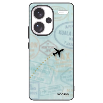 Picasee Xiaomi Redmi Note 13 Pro+ 5G Hülle - Schwarzes Silikon - FLIGHT PATH