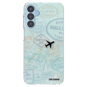 Picasee Samsung Galaxy A15 A156B 5G Hülle - Transparentes Silikon - FLIGHT PATH
