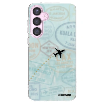 Picasee Samsung Galaxy A55 5G A556B Hülle - Transparentes Silikon - FLIGHT PATH