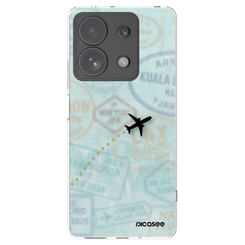 Picasee Xiaomi Redmi Note 13 Pro 4G Hülle - Transparentes Silikon - FLIGHT PATH
