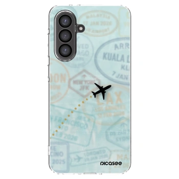 Picasee Samsung Galaxy A56 5G A566B Hülle - Transparentes Silikon - FLIGHT PATH