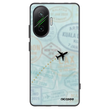 Picasee Xiaomi Poco F7 Pro 5G Hülle - Schwarzes Silikon - FLIGHT PATH