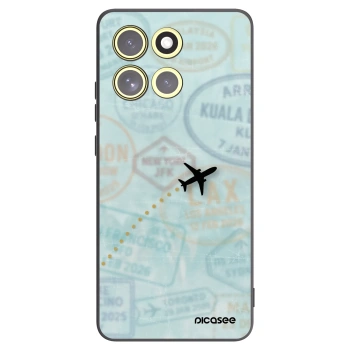 Picasee Motorola Moto G86 5G Hülle - Schwarzes Silikon - FLIGHT PATH