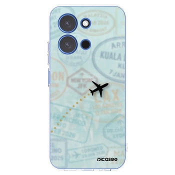 Picasee Xiaomi Redmi 15C 4G Hülle - Transparentes Silikon - FLIGHT PATH