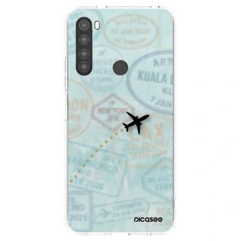 Picasee Xiaomi Redmi Note 8 Hülle - Transparentes Silikon - FLIGHT PATH