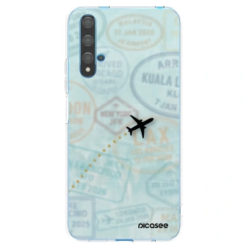 Picasee Huawei Nova 5T Hülle - Transparentes Silikon - FLIGHT PATH