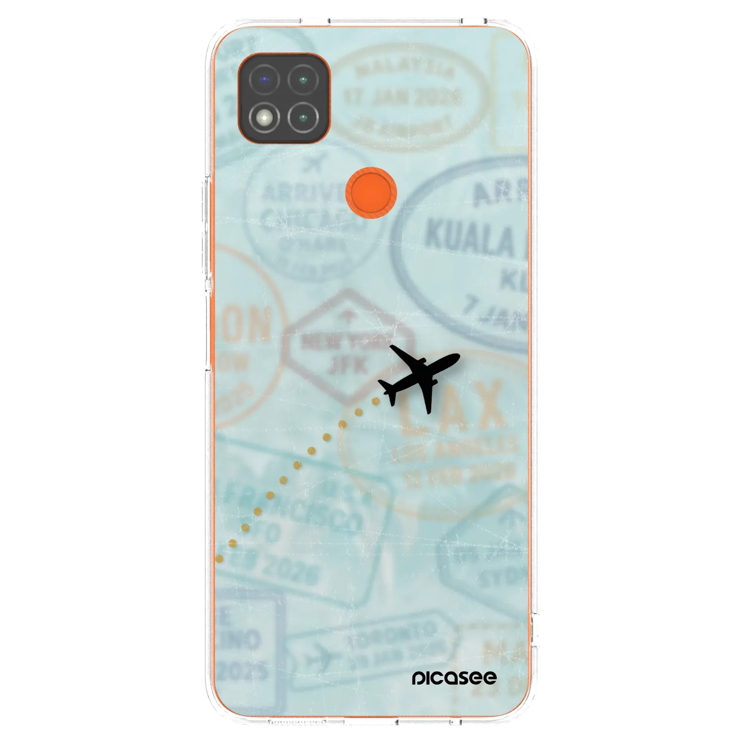 Picasee Xiaomi Redmi 9C Hülle - Transparentes Silikon - FLIGHT PATH