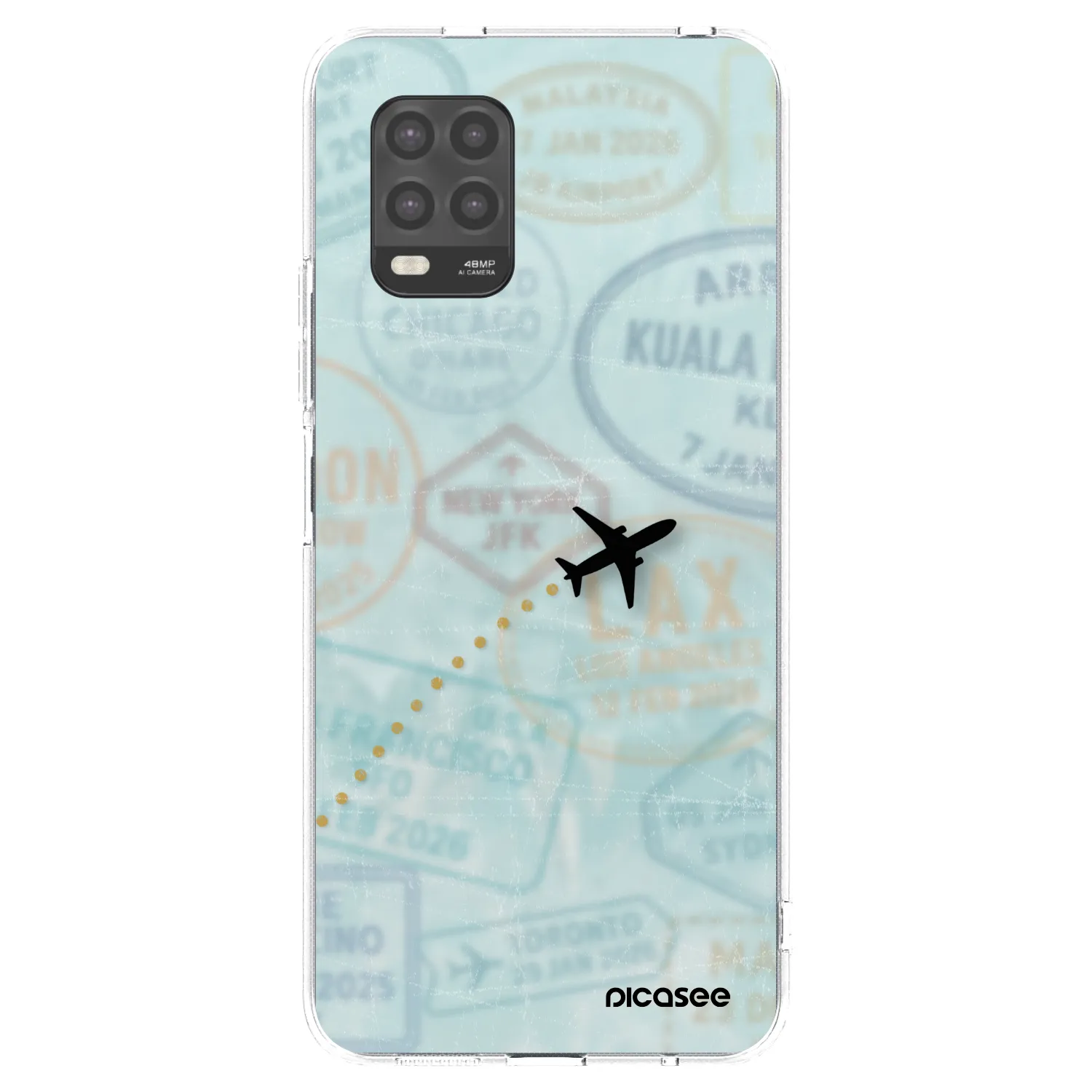 Picasee Xiaomi Mi 10 Lite Hülle - Transparentes Silikon - FLIGHT PATH