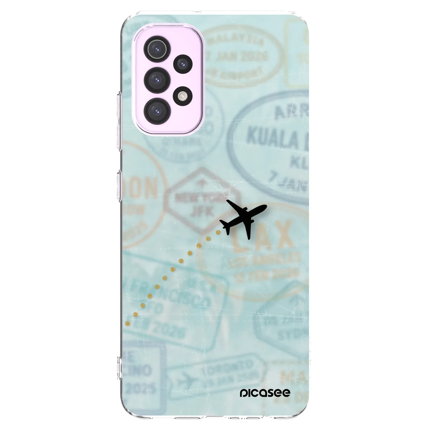 Picasee Samsung Galaxy A32 5G A326B Hülle - Transparentes Silikon - FLIGHT PATH