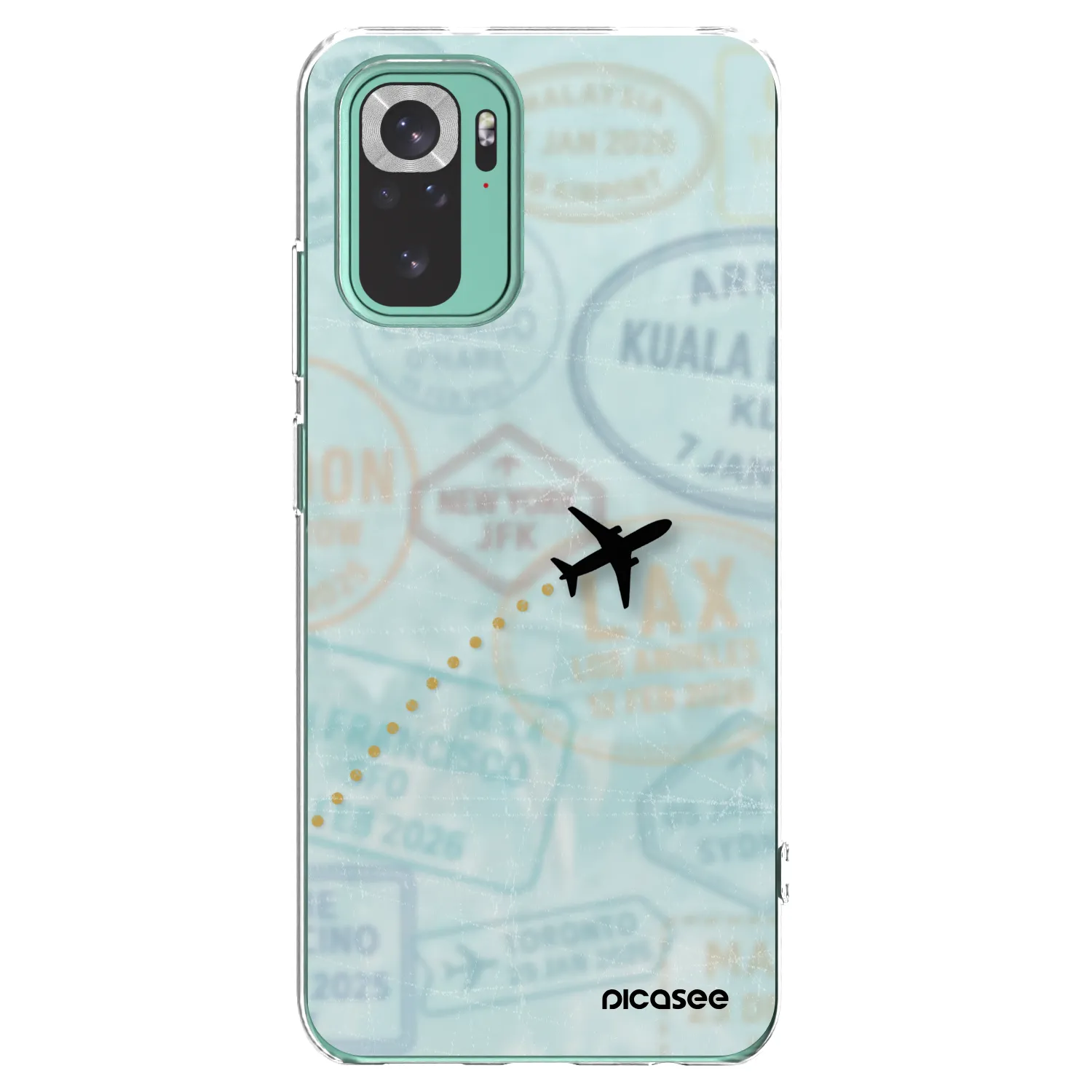 Picasee Xiaomi Redmi Note 10 Pro Hülle - Transparentes Silikon - FLIGHT PATH