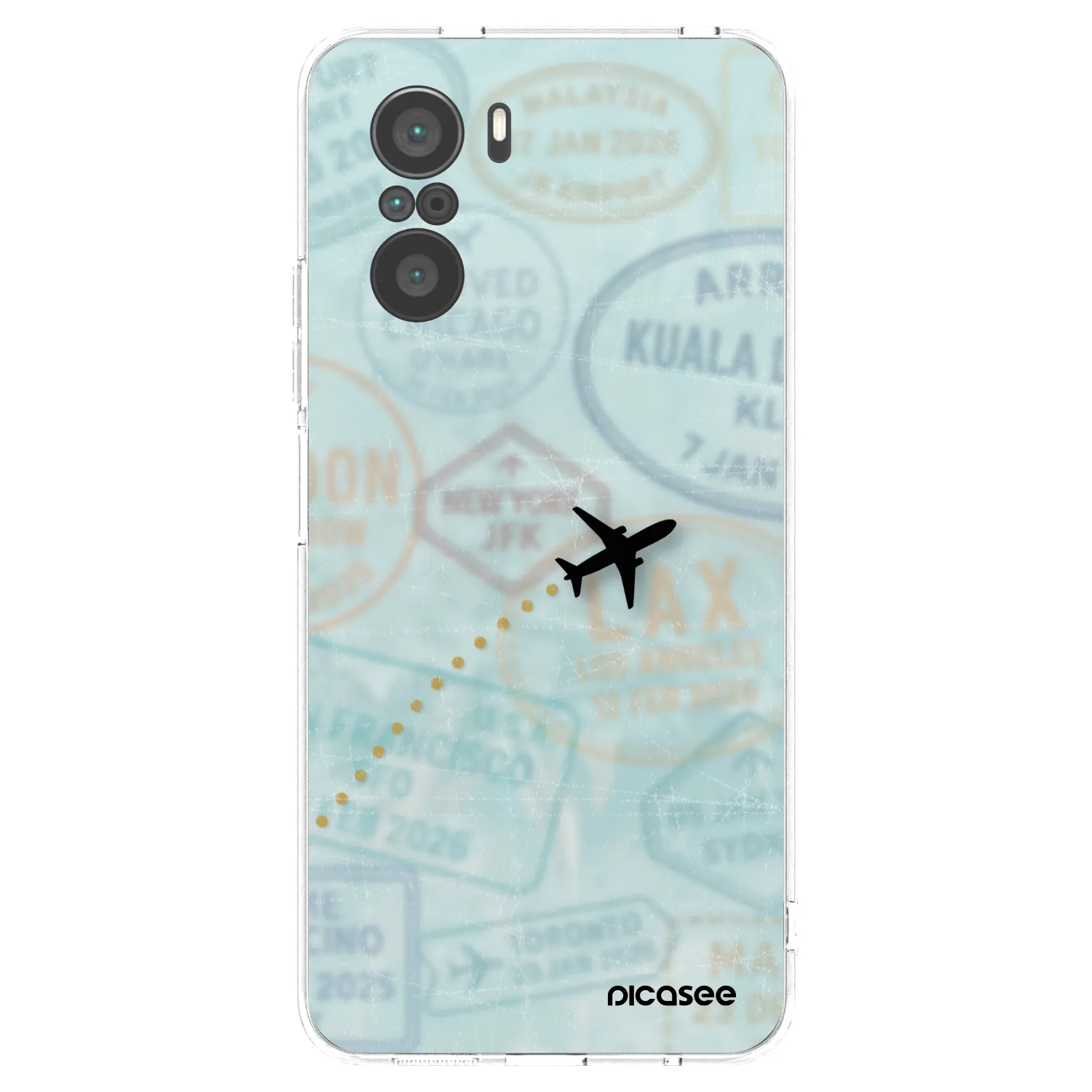Picasee Xiaomi Poco F3 Hülle - Transparentes Silikon - FLIGHT PATH