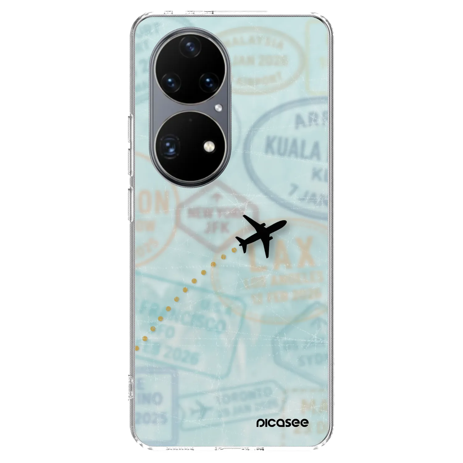 Picasee Huawei P50 Hülle - Transparentes Silikon - FLIGHT PATH