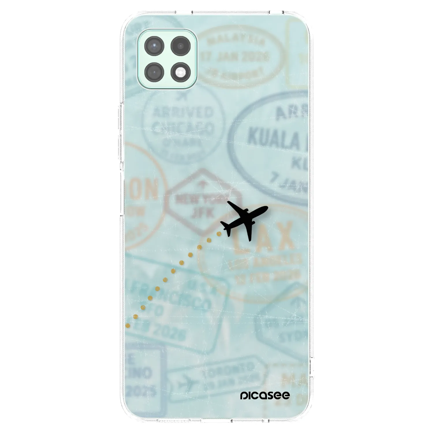 Picasee Samsung Galaxy A22 A226B 5G Hülle - Transparentes Silikon - FLIGHT PATH