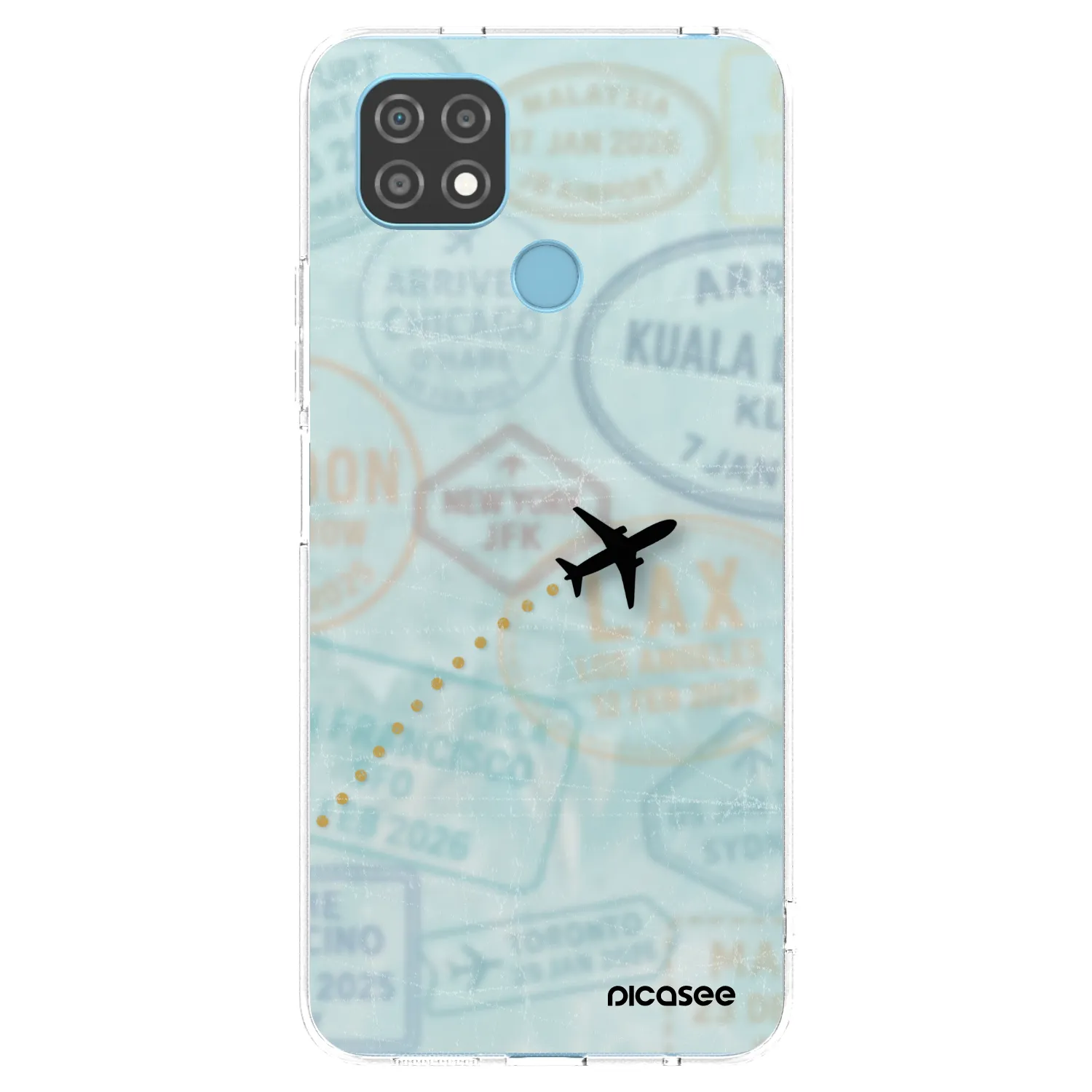 Picasee Realme C21 Hülle - Transparentes Silikon - FLIGHT PATH