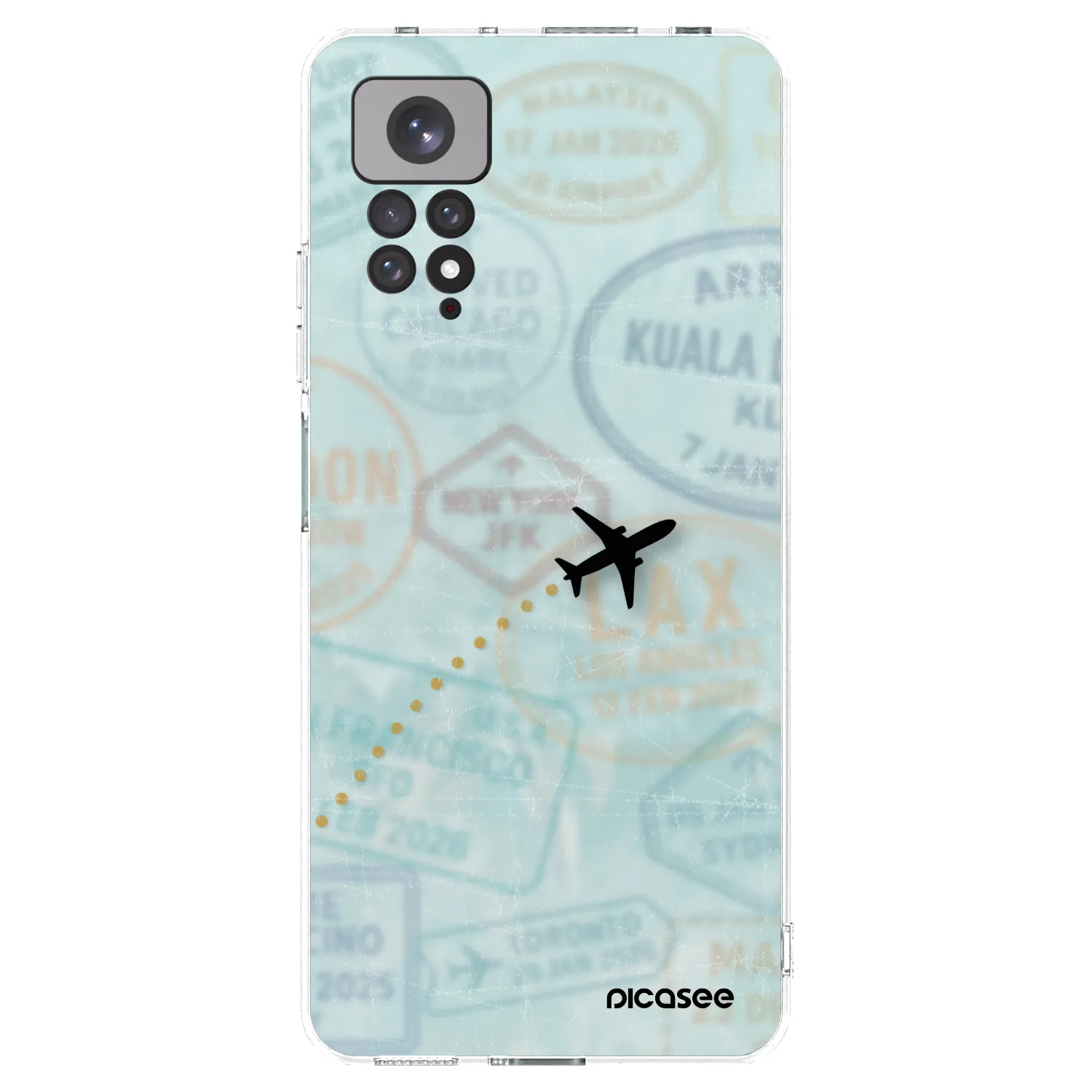 Picasee Xiaomi Redmi Note 11S 4G Hülle - Transparentes Silikon - FLIGHT PATH