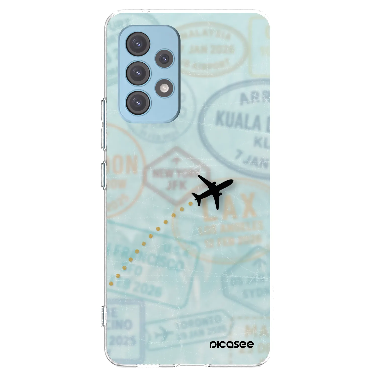 Picasee Samsung Galaxy A53 5G A536 Hülle - Transparentes Silikon - FLIGHT PATH
