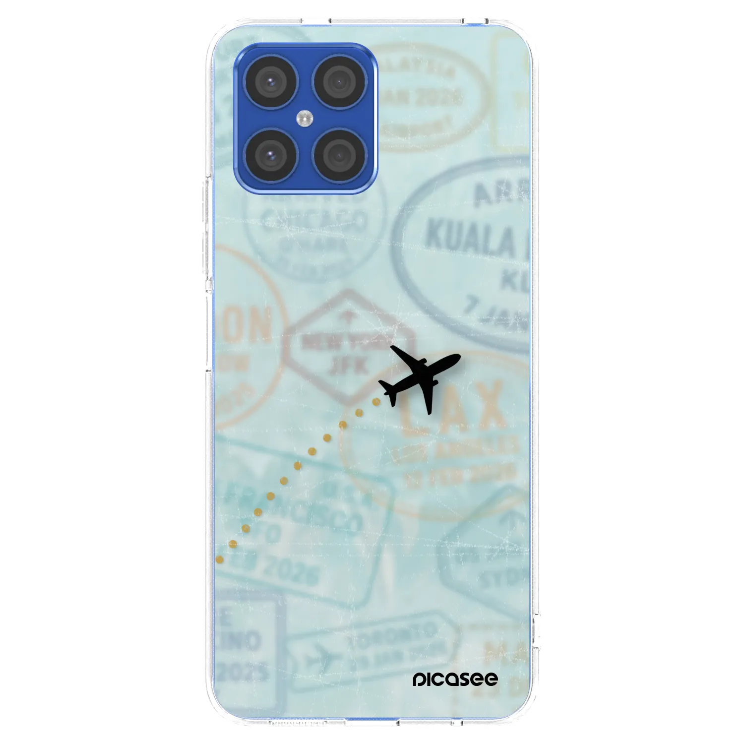 Picasee Honor X8 4G Hülle - Transparentes Silikon - FLIGHT PATH