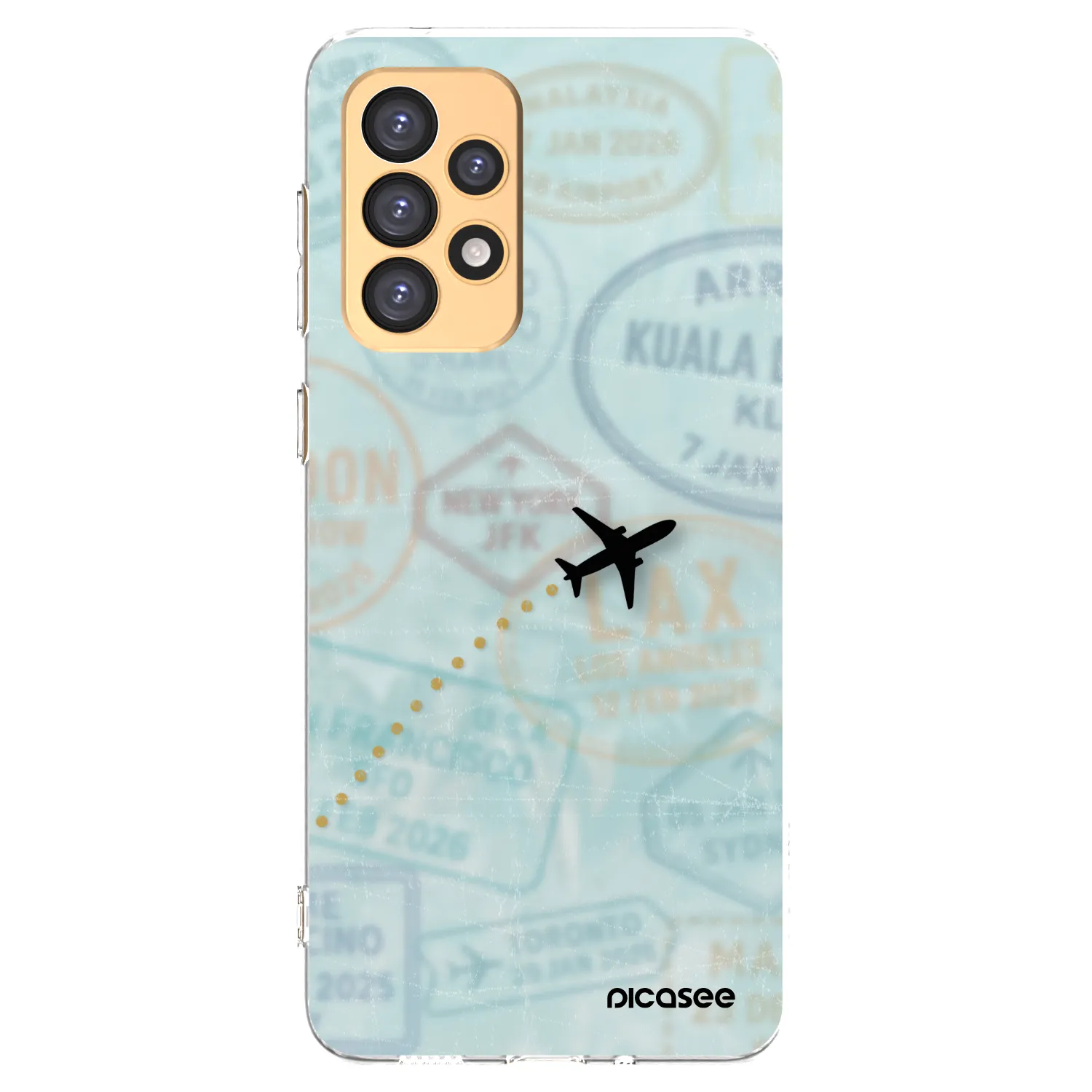 Picasee Samsung Galaxy A33 5G A336 Hülle - Transparentes Silikon - FLIGHT PATH