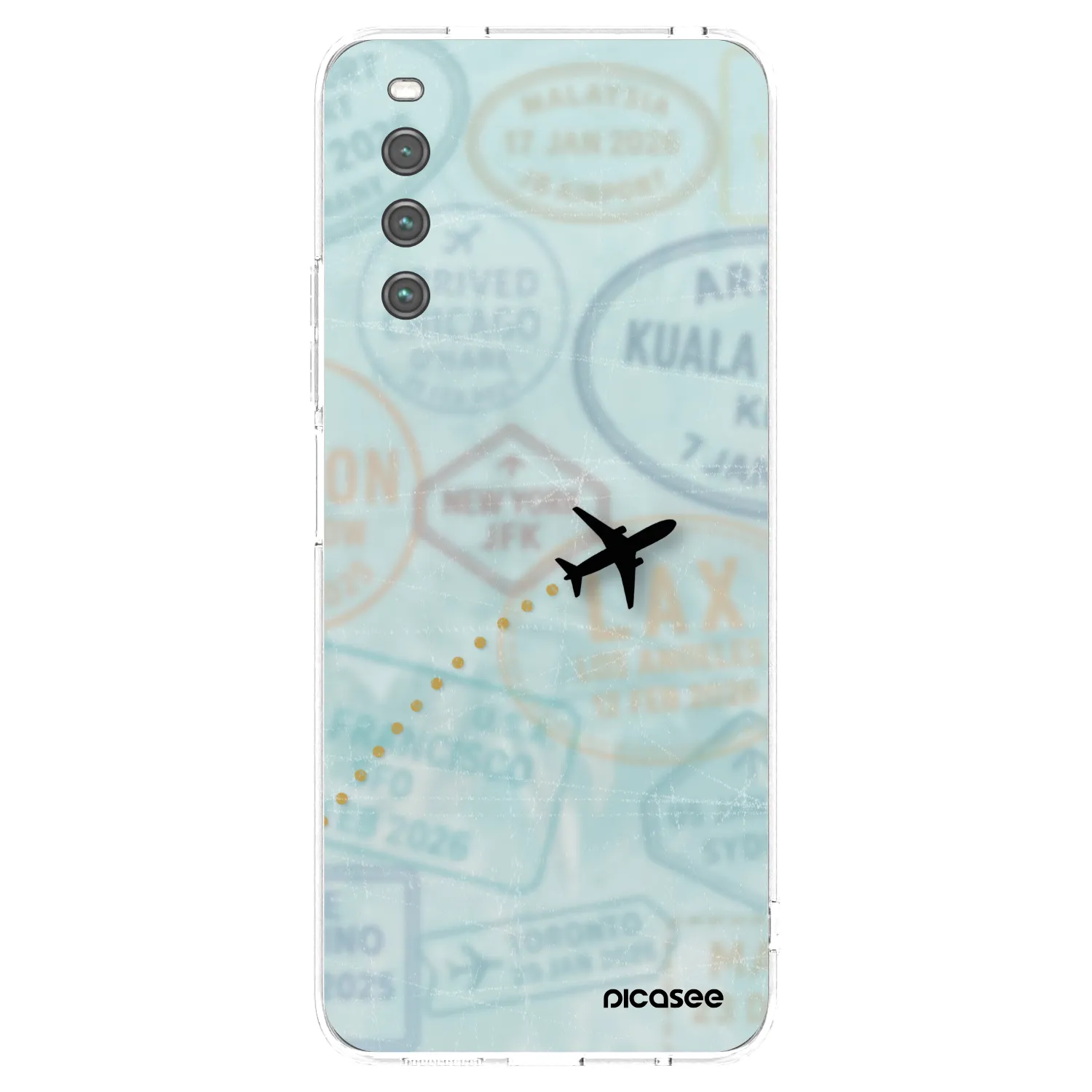 Picasee Sony Xperia 10 IV 5G Hülle - Transparentes Silikon - FLIGHT PATH