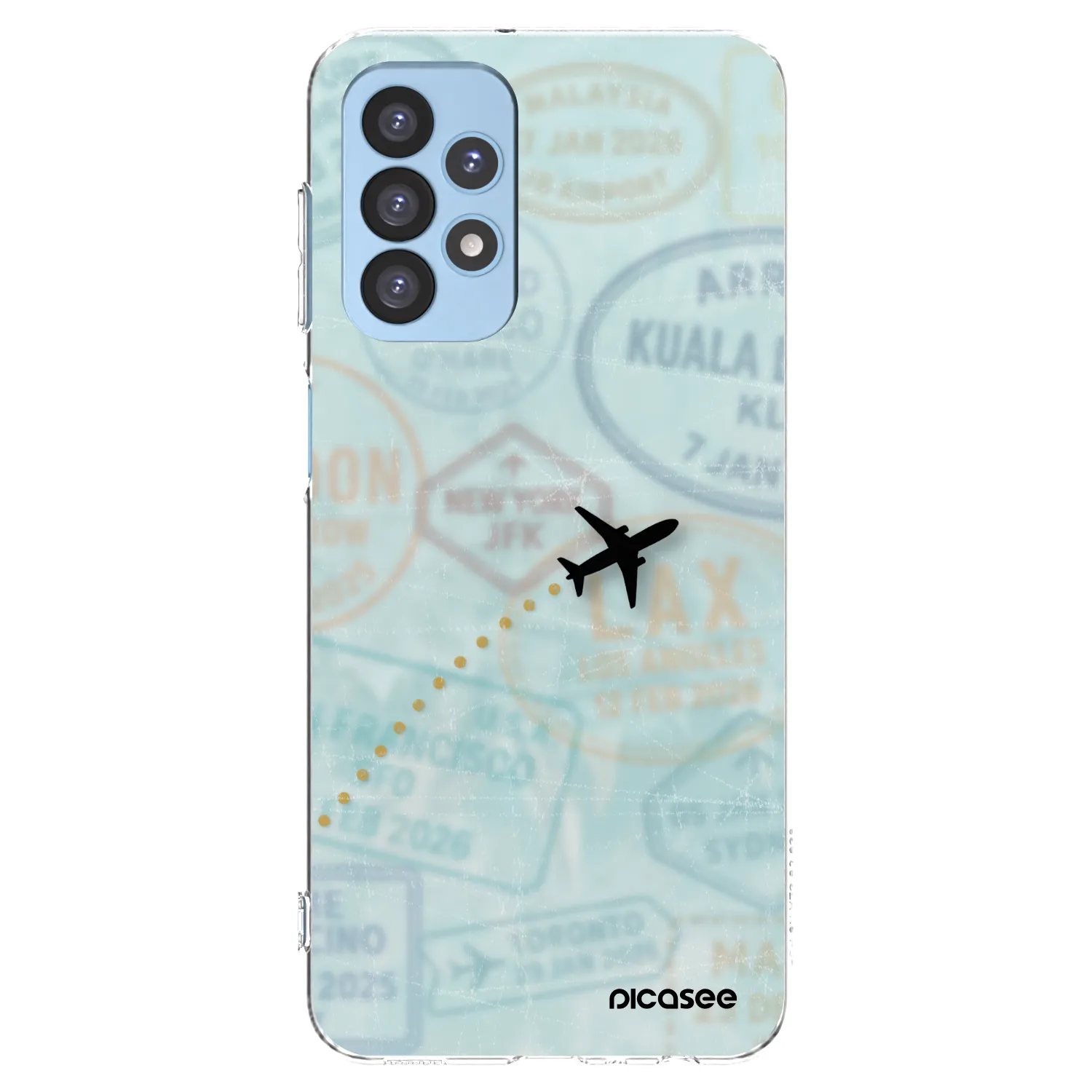 Picasee Samsung Galaxy A23 A235F 4G Hülle - Transparentes Silikon - FLIGHT PATH