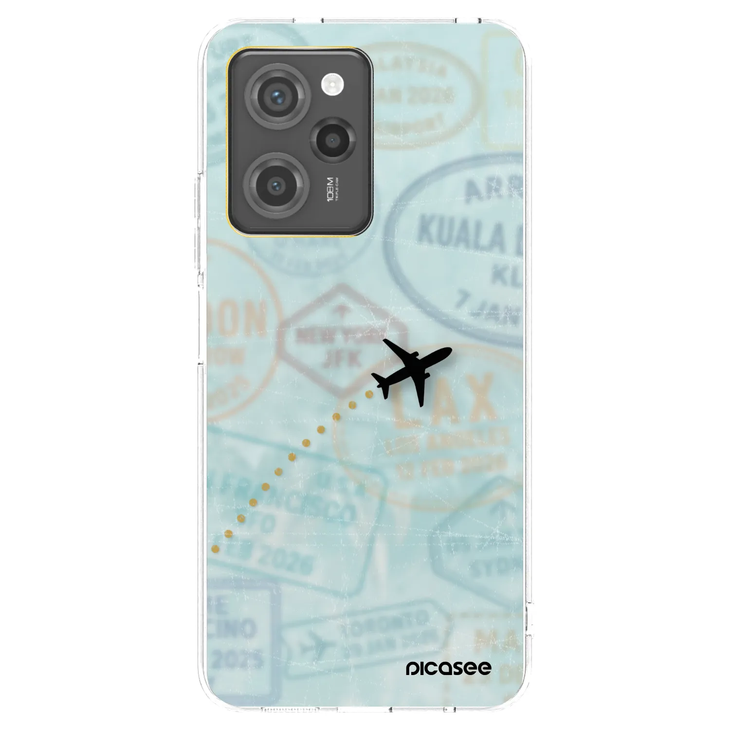 Picasee Xiaomi Poco X5 Pro Hülle - Transparentes Silikon - FLIGHT PATH