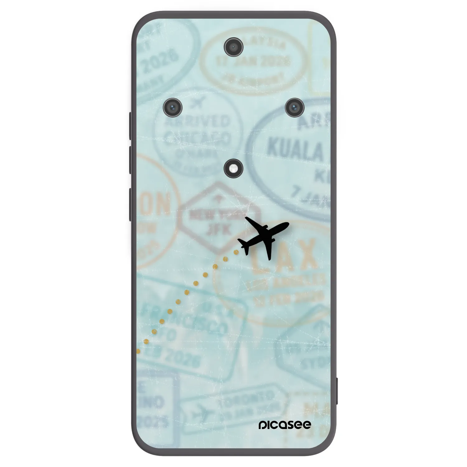 Picasee Honor Magic5 Lite 5G Hülle - Schwarzes Silikon - FLIGHT PATH