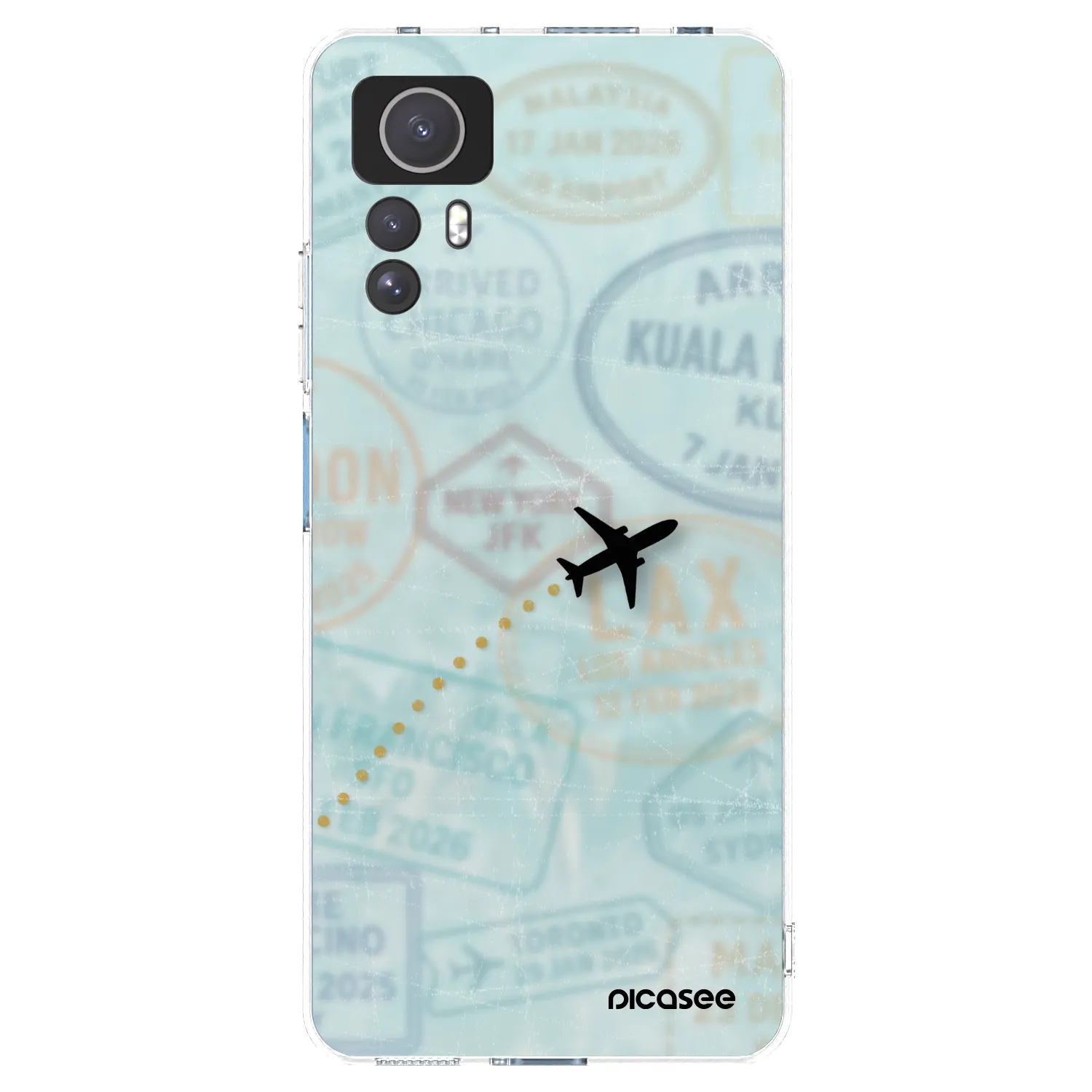 Picasee Xiaomi Redmi Note 12S Hülle - Transparentes Silikon - FLIGHT PATH