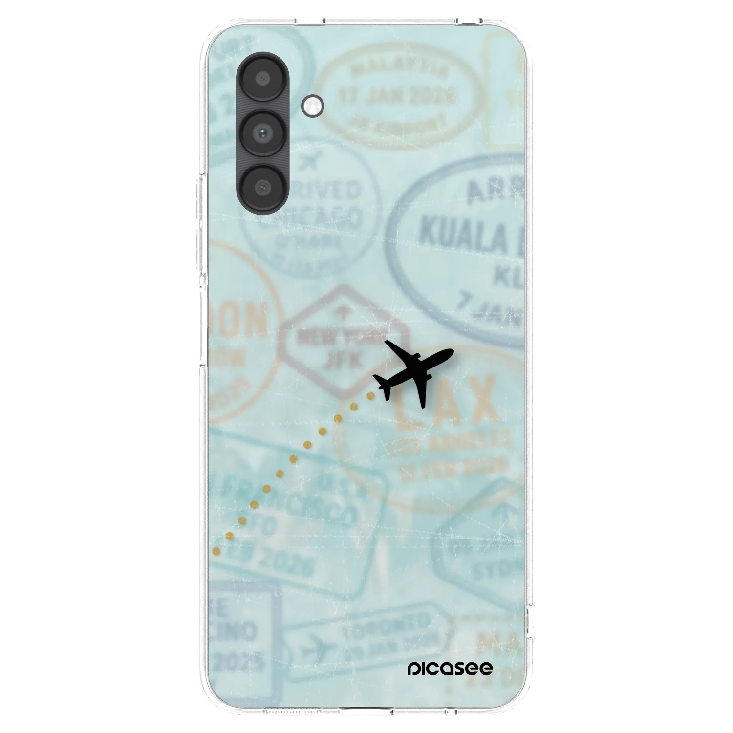 Picasee Samsung Galaxy A04s A047F Hülle - Transparentes Silikon - FLIGHT PATH