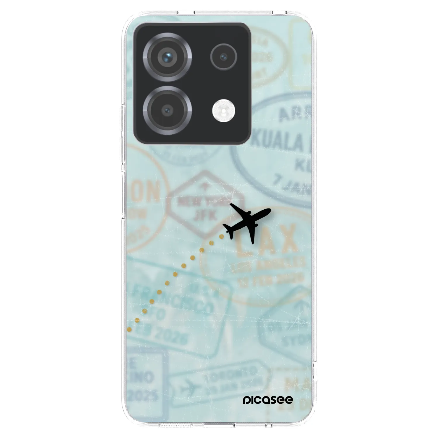 Picasee Xiaomi Poco X6 Hülle - Transparentes Silikon - FLIGHT PATH