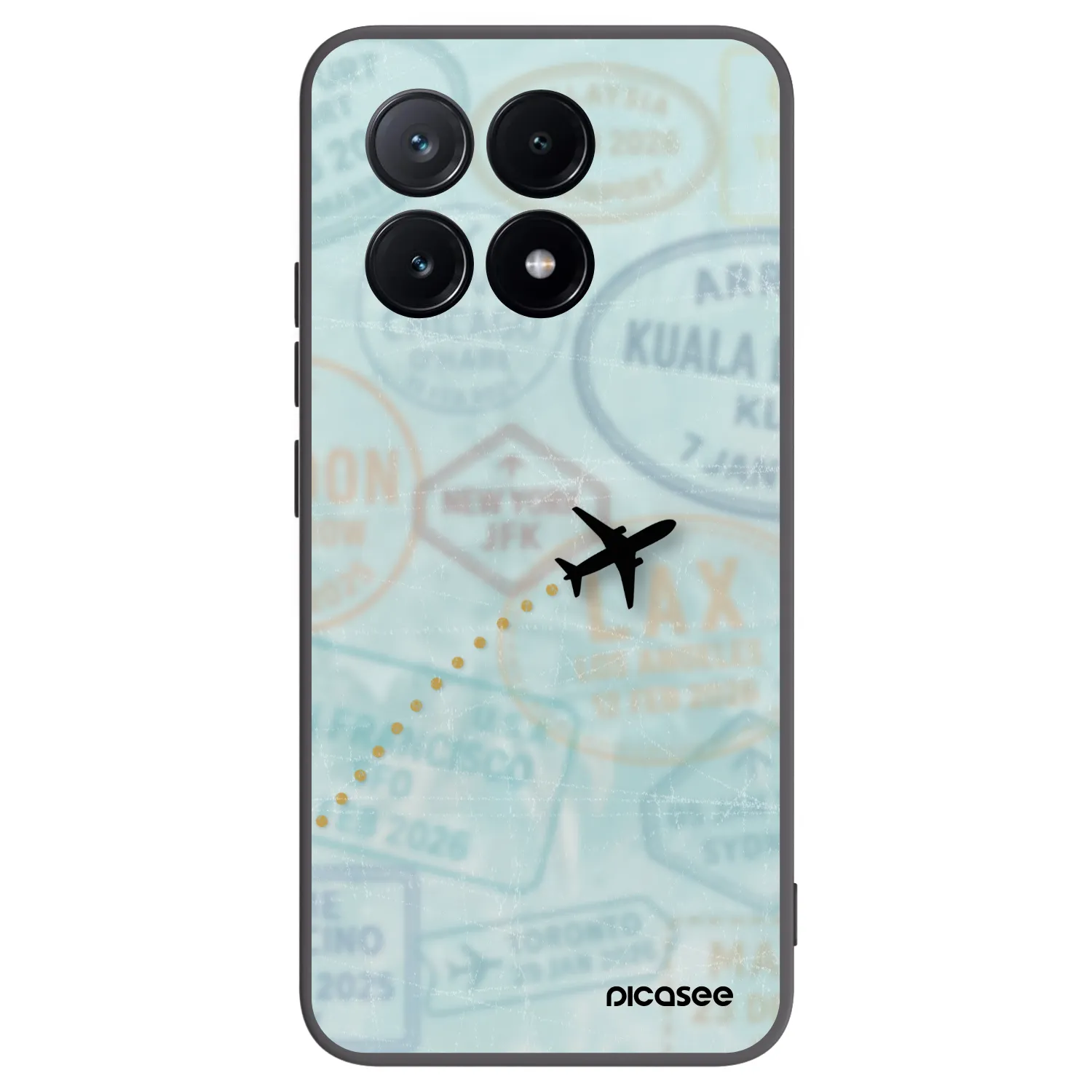 Picasee Xiaomi Poco X6 Pro Hülle - Schwarzes Silikon - FLIGHT PATH