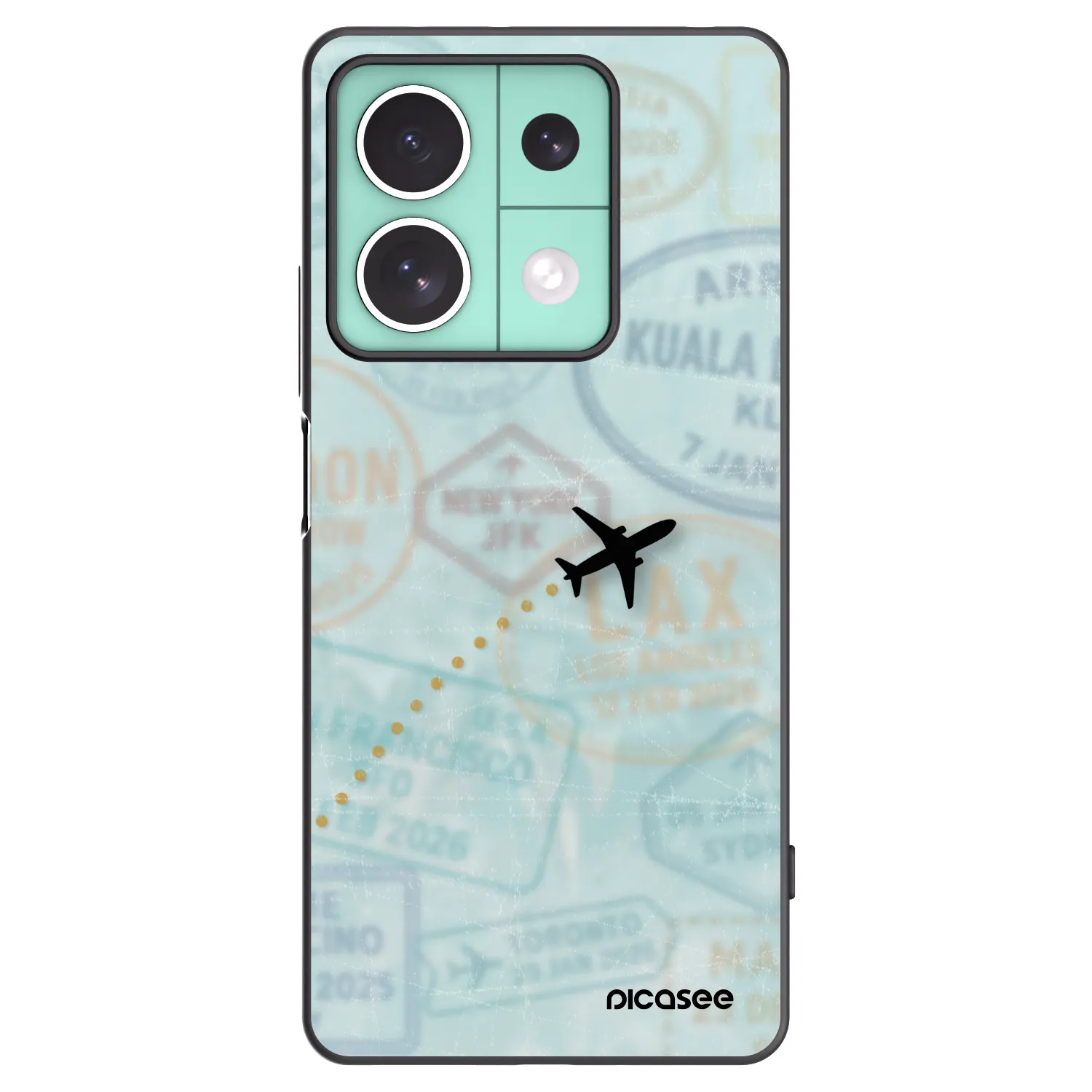 Picasee Xiaomi Redmi Note 13 5G Hülle - Schwarzes Silikon - FLIGHT PATH