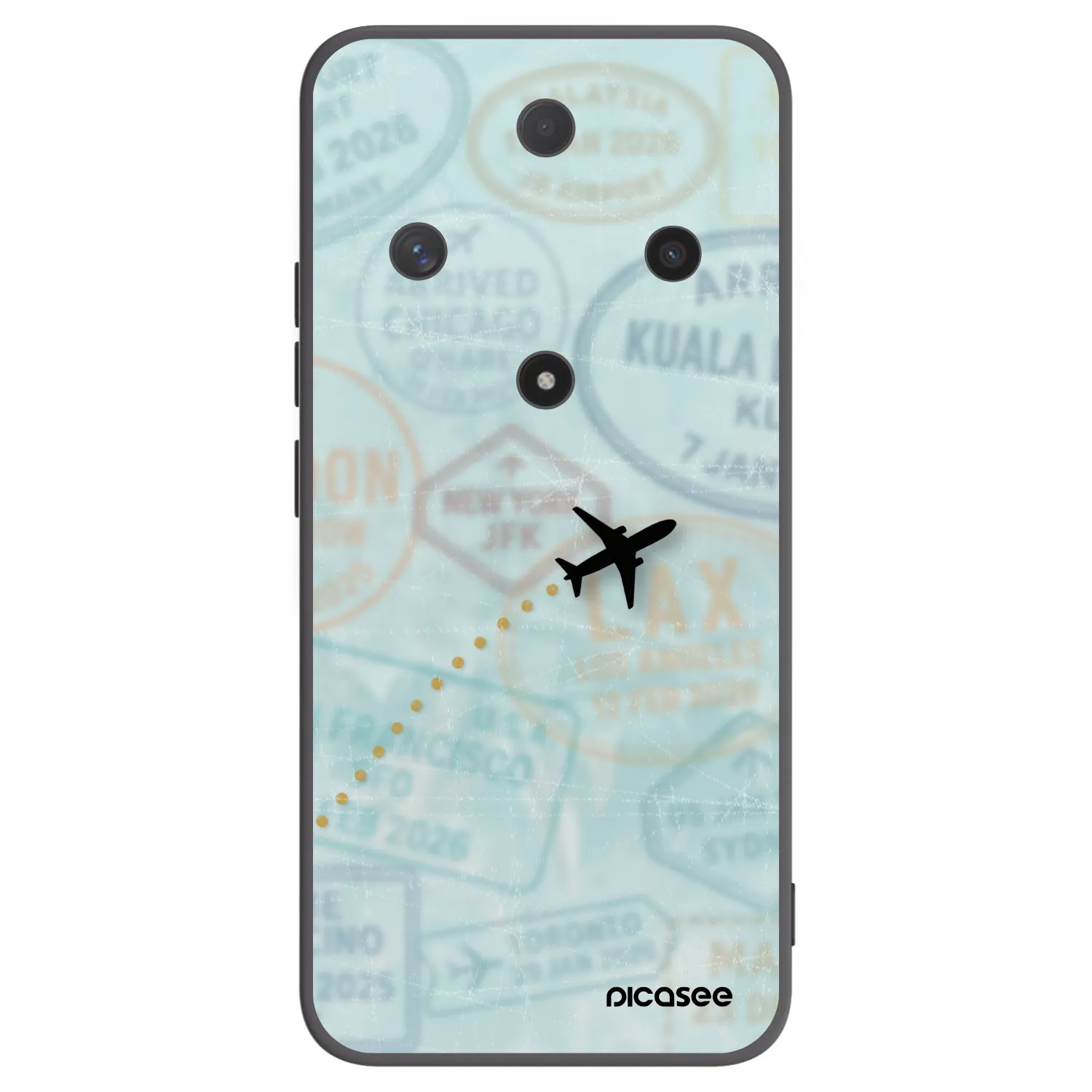 Picasee Honor Magic6 Lite 5G Hülle - Schwarzes Silikon - FLIGHT PATH