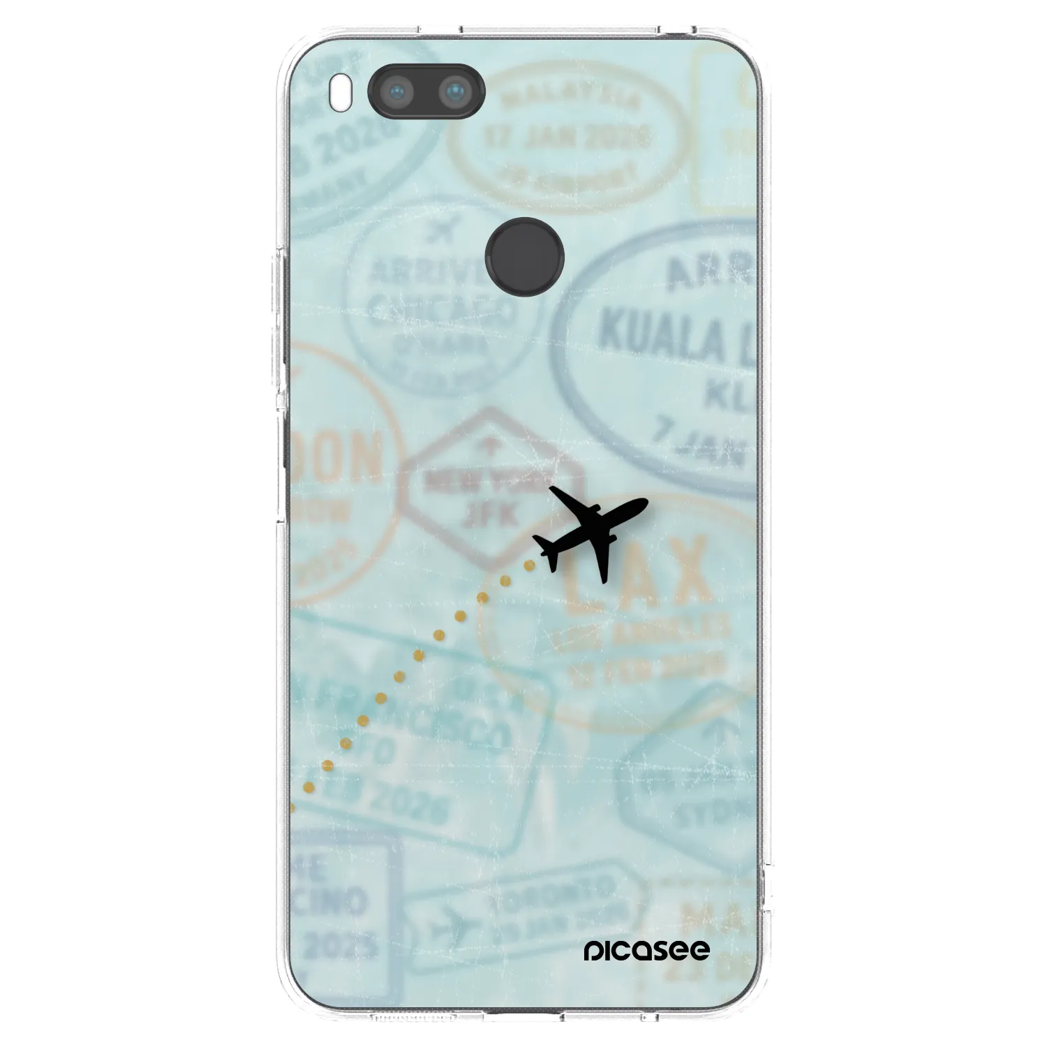 Picasee Xiaomi Redmi Note 11S 5G Hülle - Transparentes Silikon - FLIGHT PATH
