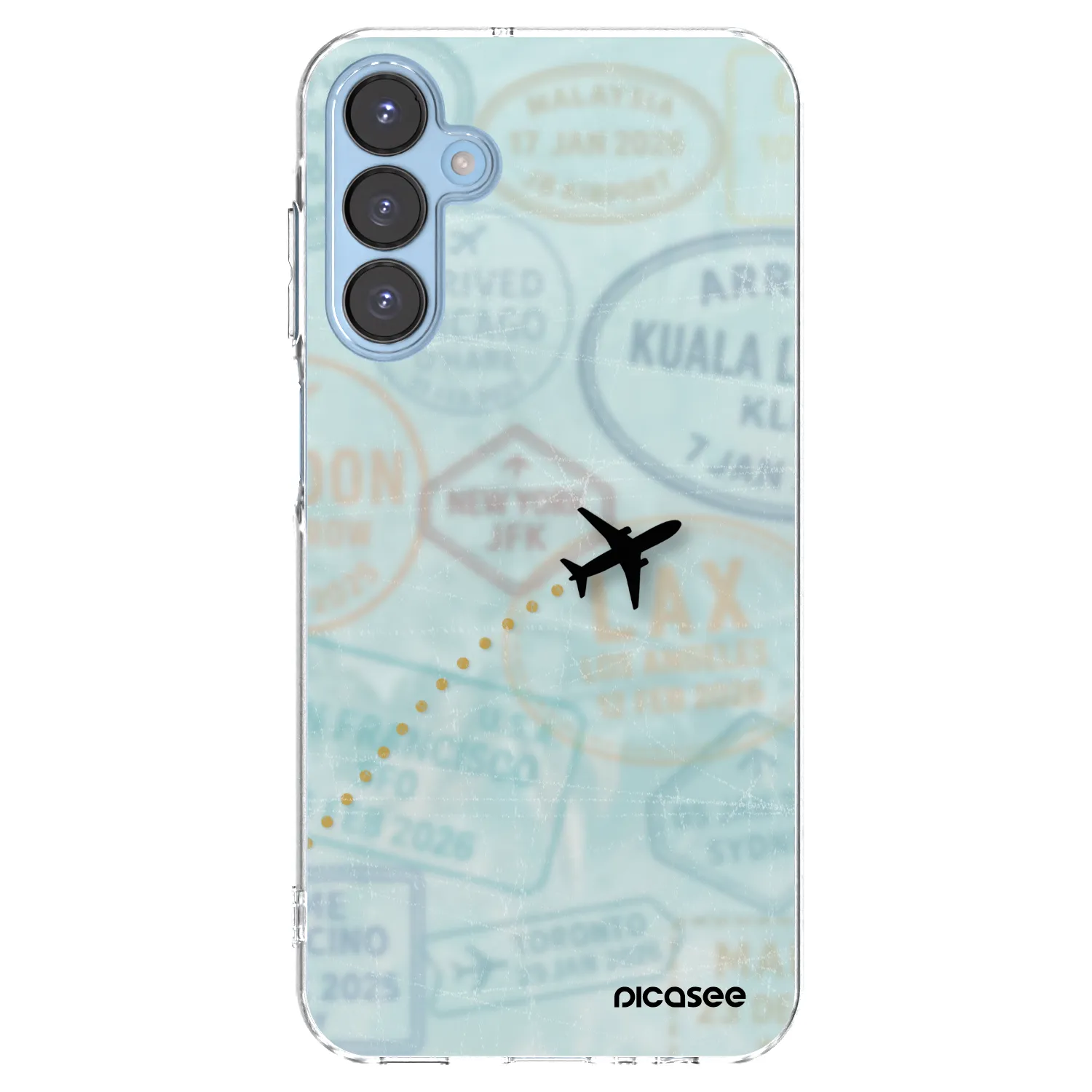 Picasee Samsung Galaxy A15 A156B 5G Hülle - Transparentes Silikon - FLIGHT PATH