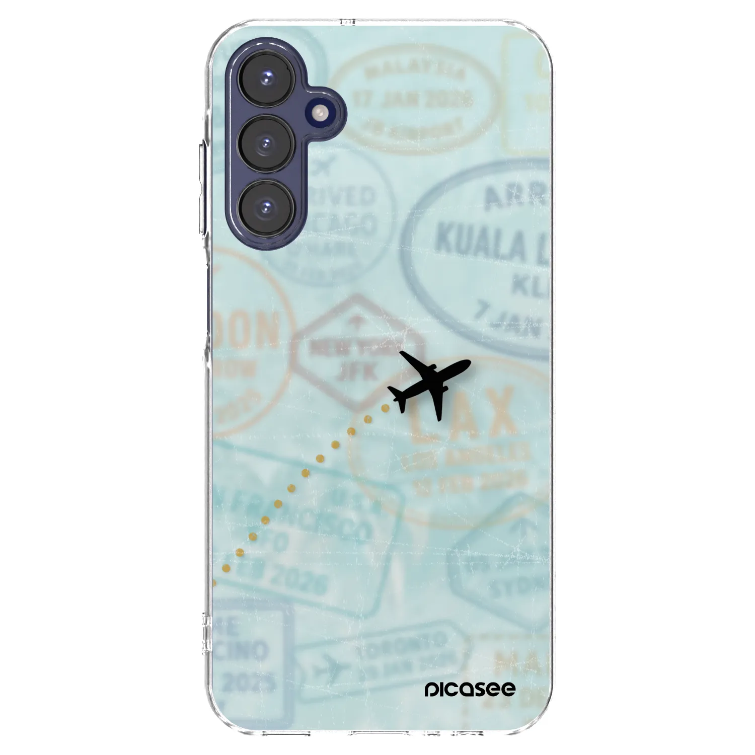 Picasee Samsung Galaxy A15 A155F 4G Hülle - Transparentes Silikon - FLIGHT PATH