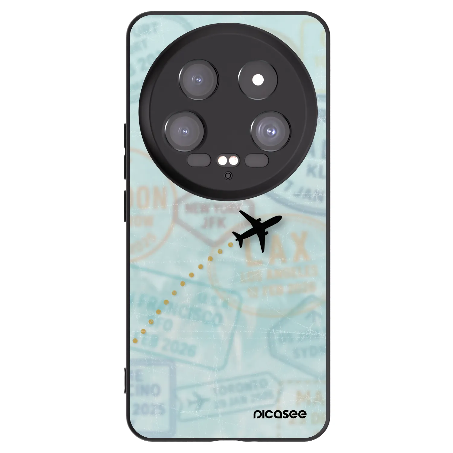 Picasee Xiaomi 14 Ultra Hülle - Schwarzes Silikon - FLIGHT PATH