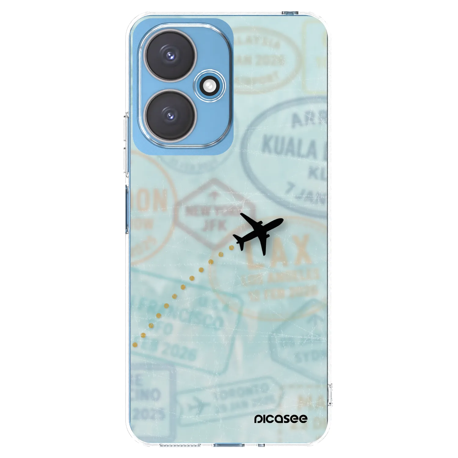 Picasee Xiaomi Redmi 13C 5G Hülle - Transparentes Silikon - FLIGHT PATH
